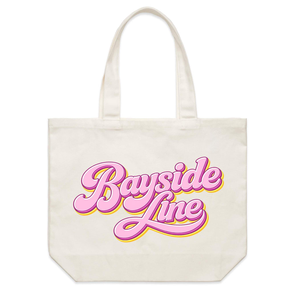 Bayside Line - Shoulder Canvas Tote Bag