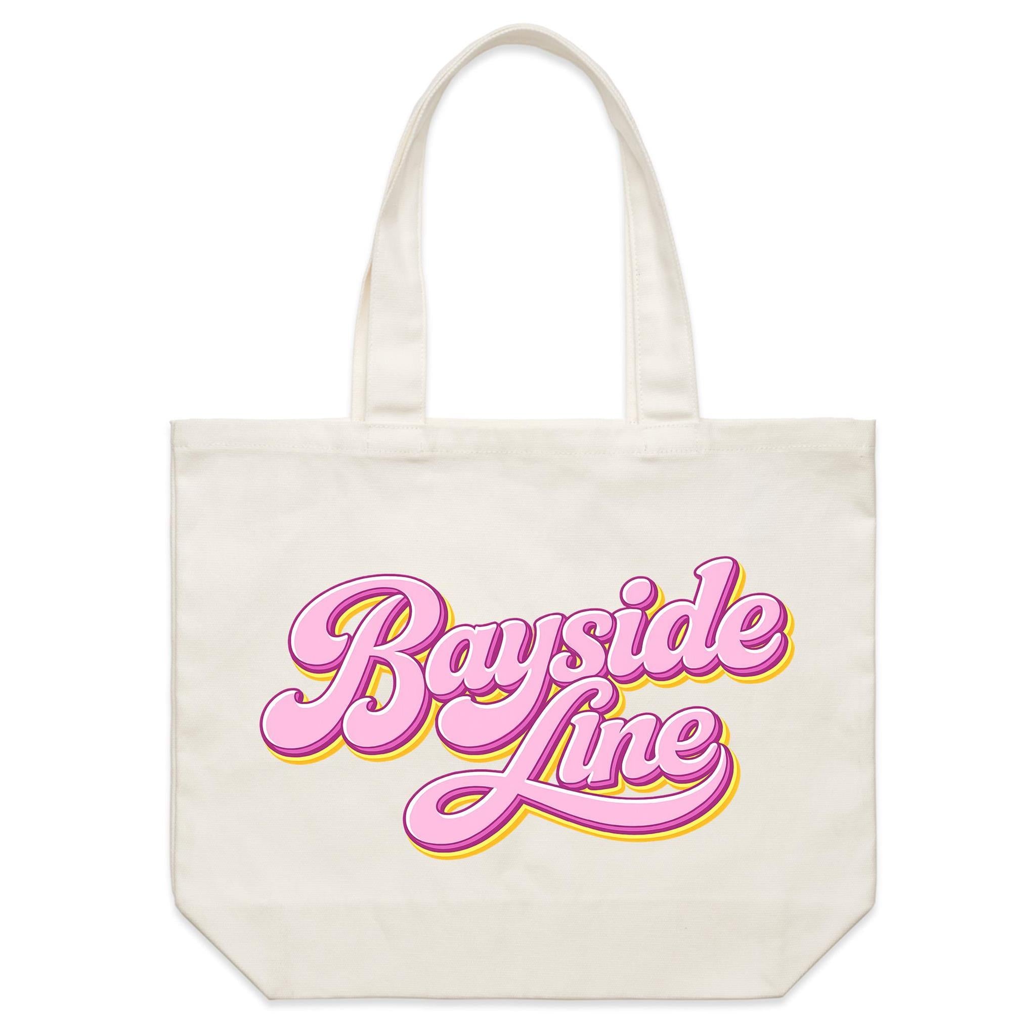 Bayside Line - Shoulder Canvas Tote Bag