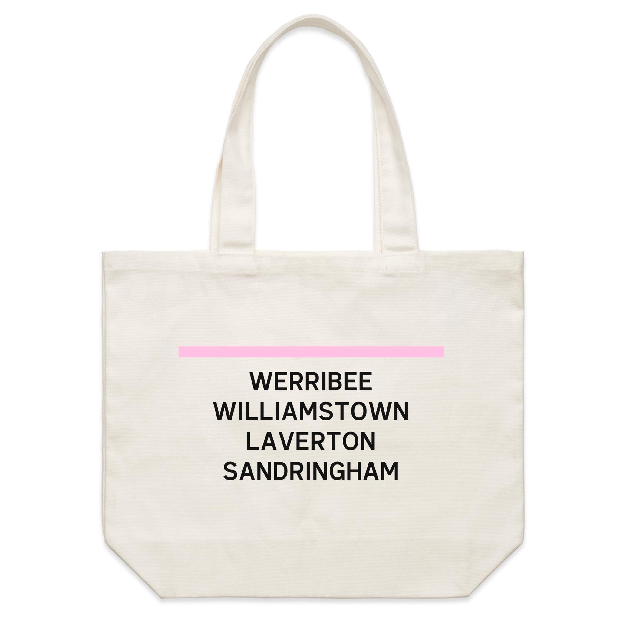Bayside Line - Shoulder Canvas Tote Bag